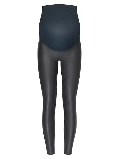 Spanx Women's Mama Maternity Faux Leather Leggings - Very Black | Thumbnail 1 Spanx Women's Mama Maternity Faux Leather Leggings - Very Black | Thumbnail 1