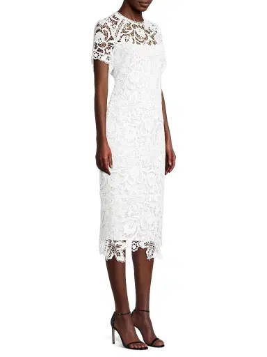 Shoshanna Women's Kiriya Lace Sheath Dress - White | Thumbnail 4 Shoshanna Women's Kiriya Lace Sheath Dress - White | Thumbnail 4