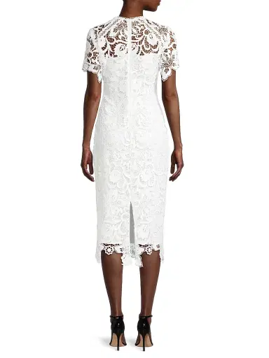 Shoshanna Women's Kiriya Lace Sheath Dress - White | Thumbnail 5 Shoshanna Women's Kiriya Lace Sheath Dress - White | Thumbnail 5