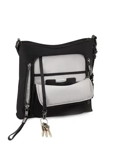 TUMI Men's Voyageur Tyler Crossbody - Black Gunmetal | Thumbnail 4 TUMI Men's Voyageur Tyler Crossbody - Black Gunmetal | Thumbnail 4