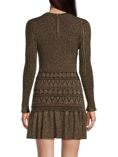 Milly Women's Solene Metallic Ruffle Minidress - Gold | Thumbnail 5 Milly Women's Solene Metallic Ruffle Minidress - Gold | Thumbnail 5