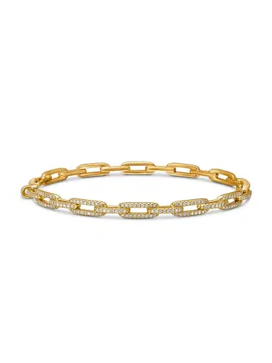 David Yurman Women's Stax Chain Link Bracelet in 18K Yellow Gold - Gold | Thumbnail 4 David Yurman Women's Stax Chain Link Bracelet in 18K Yellow Gold - Gold | Thumbnail 4