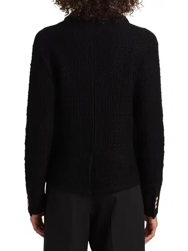 Milly Women's Kimmie Textured Knit Blazer - Black | Thumbnail 5 Milly Women's Kimmie Textured Knit Blazer - Black | Thumbnail 5