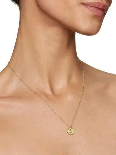 David Yurman Women's Initial Charm Necklace in 18K Yellow Gold with Pavé Diamonds - Initial Z | Thumbnail 6 David Yurman Women's Initial Charm Necklace in 18K Yellow Gold with Pavé Diamonds - Initial Z | Thumbnail 6