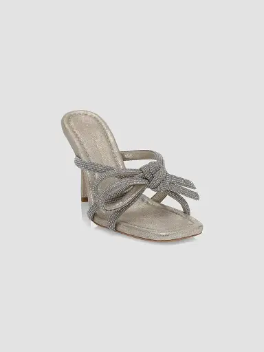 Loeffler Randall Women's Bow Embellished Suede Mules - Cappuccino | Thumbnail 2 Loeffler Randall Women's Bow Embellished Suede Mules - Cappuccino | Thumbnail 2