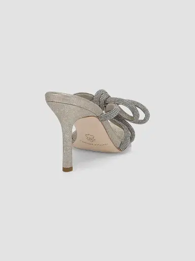 Loeffler Randall Women's Bow Embellished Suede Mules - Cappuccino | Thumbnail 3 Loeffler Randall Women's Bow Embellished Suede Mules - Cappuccino | Thumbnail 3