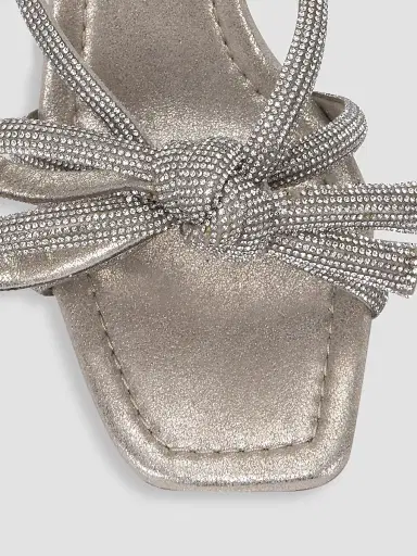 Loeffler Randall Women's Bow Embellished Suede Mules - Cappuccino | Thumbnail 4 Loeffler Randall Women's Bow Embellished Suede Mules - Cappuccino | Thumbnail 4