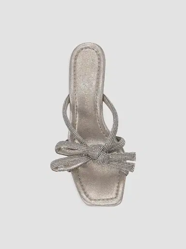 Loeffler Randall Women's Bow Embellished Suede Mules - Cappuccino | Thumbnail 5 Loeffler Randall Women's Bow Embellished Suede Mules - Cappuccino | Thumbnail 5