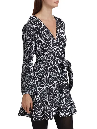Milly Women's Classy Liv Rose Minidress - Black Rose | Thumbnail 4 Milly Women's Classy Liv Rose Minidress - Black Rose | Thumbnail 4