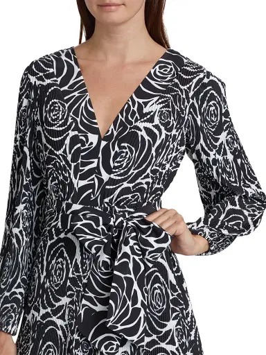 Milly Women's Classy Liv Rose Minidress - Black Rose | Thumbnail 6 Milly Women's Classy Liv Rose Minidress - Black Rose | Thumbnail 6