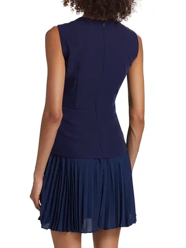 Milly Women's Haddy Pleated Minidress | Thumbnail 5 Milly Women's Haddy Pleated Minidress | Thumbnail 5