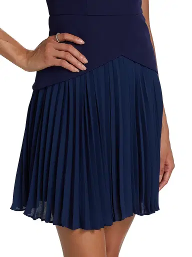 Milly Women's Haddy Pleated Minidress | Thumbnail 6 Milly Women's Haddy Pleated Minidress | Thumbnail 6