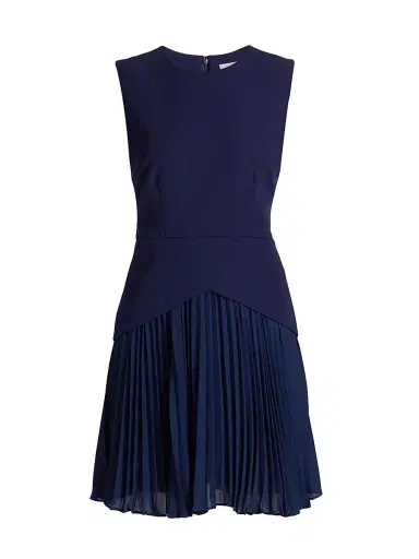Milly Women's Haddy Pleated Minidress | Thumbnail 1 Milly Women's Haddy Pleated Minidress | Thumbnail 1