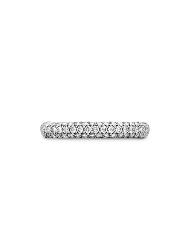 David Yurman Women's Petite Pavé Stack Ring with Diamonds - Sterling Silver | Thumbnail 3 David Yurman Women's Petite Pavé Stack Ring with Diamonds - Sterling Silver | Thumbnail 3