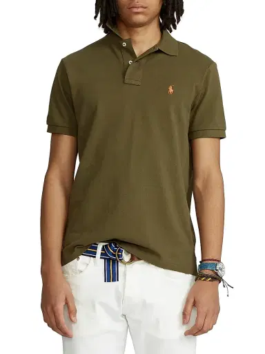 Polo Ralph Lauren Men's Slim-Fit Polo - Defender Green | Thumbnail 3 Polo Ralph Lauren Men's Slim-Fit Polo - Defender Green | Thumbnail 3