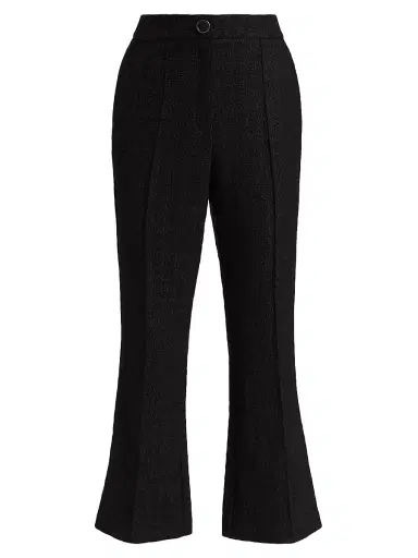 Milly Women's Betsy Bouclé Pants - Black | Thumbnail 1 Milly Women's Betsy Bouclé Pants - Black | Thumbnail 1