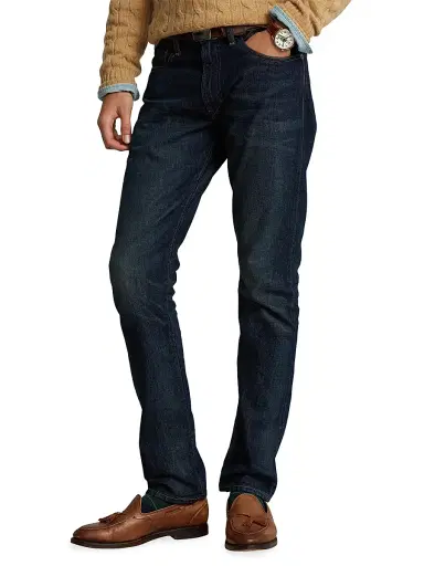 Polo Ralph Lauren Men's The Varick Slim Straight Jeans - Dark | Thumbnail 4 Polo Ralph Lauren Men's The Varick Slim Straight Jeans - Dark | Thumbnail 4
