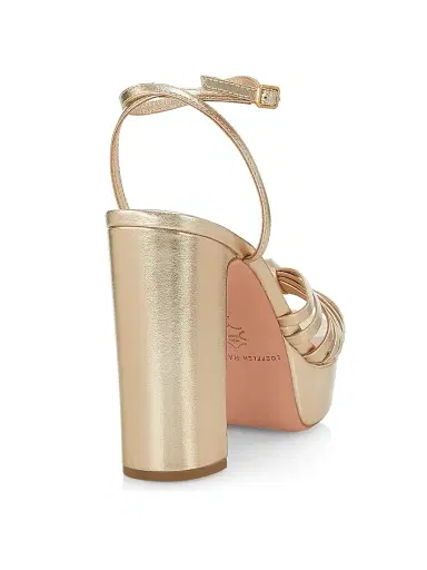 Loeffler Randall Women's Rivka 120MM Metallic Leather Knot Platform Sandals - Champagne - Size 12 | Thumbnail 3 Loeffler Randall Women's Rivka 120MM Metallic Leather Knot Platform Sandals - Champagne - Size 12 | Thumbnail 3