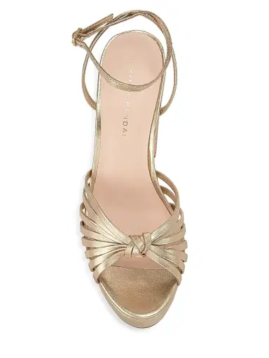 Loeffler Randall Women's Rivka 120MM Metallic Leather Knot Platform Sandals - Champagne - Size 12 | Thumbnail 5 Loeffler Randall Women's Rivka 120MM Metallic Leather Knot Platform Sandals - Champagne - Size 12 | Thumbnail 5