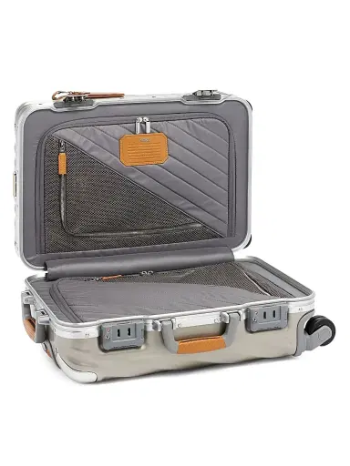 TUMI Men's 19 Degree Titanium International Carry-On - Titanium | Thumbnail 2 TUMI Men's 19 Degree Titanium International Carry-On - Titanium | Thumbnail 2