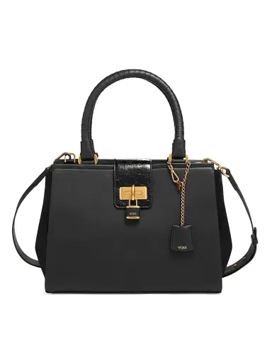 TUMI Men's Pavia Cori Croc-Embossed Tote Bag - Black | Thumbnail 1 TUMI Men's Pavia Cori Croc-Embossed Tote Bag - Black | Thumbnail 1