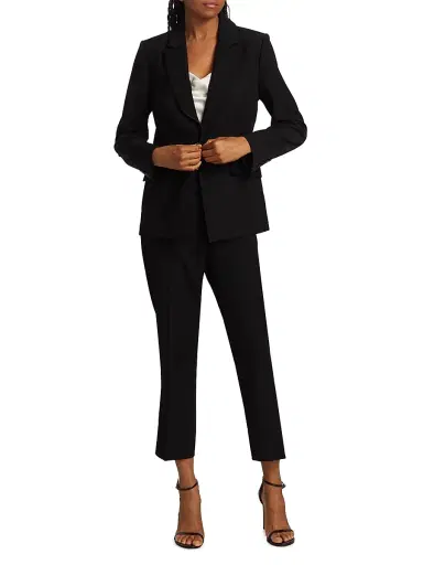 Elie Tahari Women's Notch Collar One-Button Blazer | Thumbnail 2 Elie Tahari Women's Notch Collar One-Button Blazer | Thumbnail 2