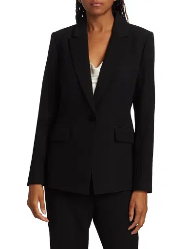 Elie Tahari Women's Notch Collar One-Button Blazer | Thumbnail 3 Elie Tahari Women's Notch Collar One-Button Blazer | Thumbnail 3