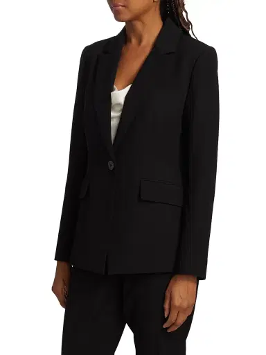 Elie Tahari Women's Notch Collar One-Button Blazer | Thumbnail 4 Elie Tahari Women's Notch Collar One-Button Blazer | Thumbnail 4