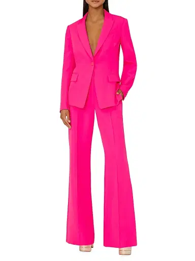 Milly Women's Avery Cady Blazer - Pink | Thumbnail 2 Milly Women's Avery Cady Blazer - Pink | Thumbnail 2