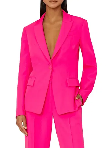 Milly Women's Avery Cady Blazer - Pink | Thumbnail 5 Milly Women's Avery Cady Blazer - Pink | Thumbnail 5