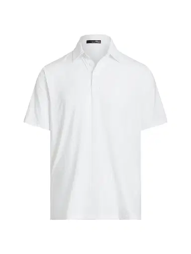 Polo Ralph Lauren Men's Woven Polo Shirt - White | Thumbnail 1 Polo Ralph Lauren Men's Woven Polo Shirt - White | Thumbnail 1
