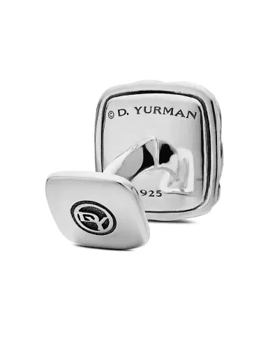 David Yurman Men's Sculpted Cable Cushion Cufflinks in Sterling Silver, 17mm | Thumbnail 5 David Yurman Men's Sculpted Cable Cushion Cufflinks in Sterling Silver, 17mm | Thumbnail 5