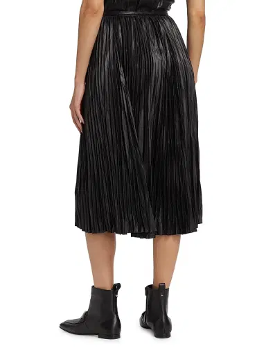 Proenza Schouler White Label Women's Rosalyn Faux Leather Midi-Skirt - Black | Thumbnail 5 Proenza Schouler White Label Women's Rosalyn Faux Leather Midi-Skirt - Black | Thumbnail 5