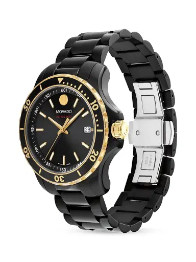 Movado Men's Series 800 Black Stainless Steel Watch - Black | Thumbnail 2 Movado Men's Series 800 Black Stainless Steel Watch - Black | Thumbnail 2