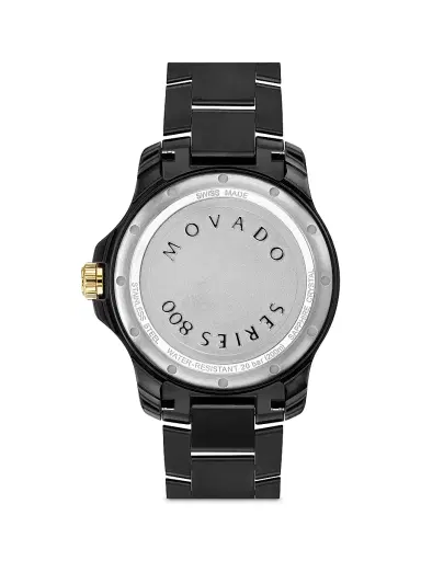 Movado Men's Series 800 Black Stainless Steel Watch - Black | Thumbnail 3 Movado Men's Series 800 Black Stainless Steel Watch - Black | Thumbnail 3