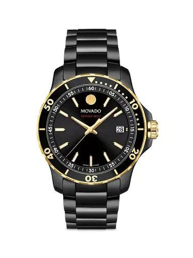 Movado Men's Series 800 Black Stainless Steel Watch - Black | Thumbnail 1 Movado Men's Series 800 Black Stainless Steel Watch - Black | Thumbnail 1