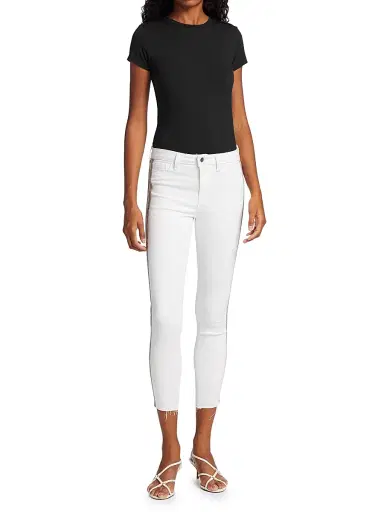 L'AGENCE Women's Ressi Crewneck Tee - Black | Thumbnail 2 L'AGENCE Women's Ressi Crewneck Tee - Black | Thumbnail 2