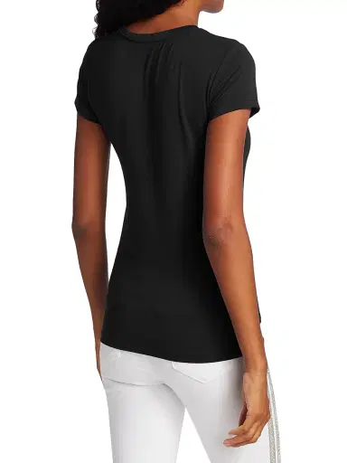 L'AGENCE Women's Ressi Crewneck Tee - Black | Thumbnail 5 L'AGENCE Women's Ressi Crewneck Tee - Black | Thumbnail 5