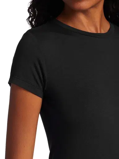 L'AGENCE Women's Ressi Crewneck Tee - Black | Thumbnail 6 L'AGENCE Women's Ressi Crewneck Tee - Black | Thumbnail 6