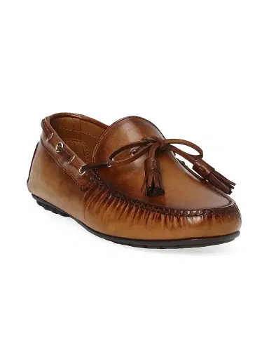 Ralph Lauren Purple Label Men's Harold Tassel Driver Loafers - Tan - Size 9 | Thumbnail 2 Ralph Lauren Purple Label Men's Harold Tassel Driver Loafers - Tan - Size 9 | Thumbnail 2
