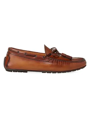 Ralph Lauren Purple Label Men's Harold Tassel Driver Loafers - Tan - Size 9 | Thumbnail 1 Ralph Lauren Purple Label Men's Harold Tassel Driver Loafers - Tan - Size 9 | Thumbnail 1
