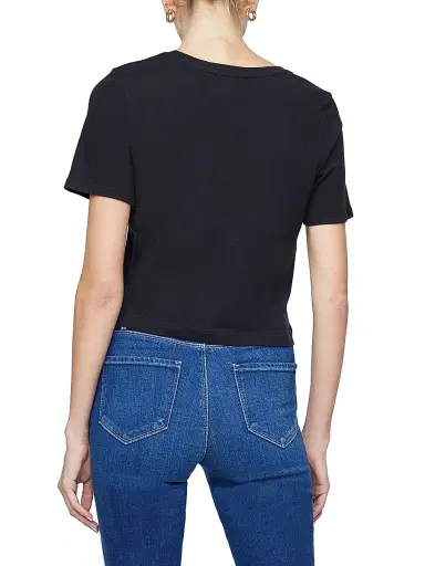 L'AGENCE Women's Donna Crewneck T-Shirt - Black | Thumbnail 5 L'AGENCE Women's Donna Crewneck T-Shirt - Black | Thumbnail 5