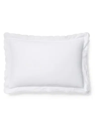 Ralph Lauren Malin Scallop Cotton Sateen Sham - Platinum - Size European | Thumbnail 1 Ralph Lauren Malin Scallop Cotton Sateen Sham - Platinum - Size European | Thumbnail 1