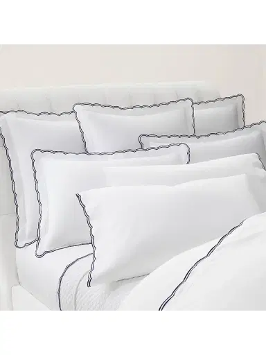 Ralph Lauren Malin Scallop Cotton Sateen Duvet Cover - Navy European | Thumbnail 12 Ralph Lauren Malin Scallop Cotton Sateen Duvet Cover - Navy European | Thumbnail 12