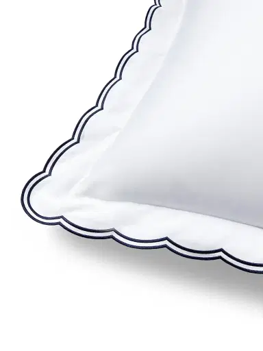 Ralph Lauren Malin Scallop Cotton Sateen Duvet Cover - Navy European | Thumbnail 7 Ralph Lauren Malin Scallop Cotton Sateen Duvet Cover - Navy European | Thumbnail 7