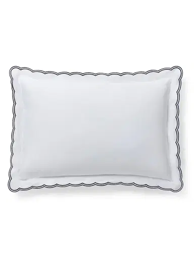 Ralph Lauren Malin Scallop Cotton Sateen Duvet Cover - Navy European | Thumbnail 9 Ralph Lauren Malin Scallop Cotton Sateen Duvet Cover - Navy European | Thumbnail 9