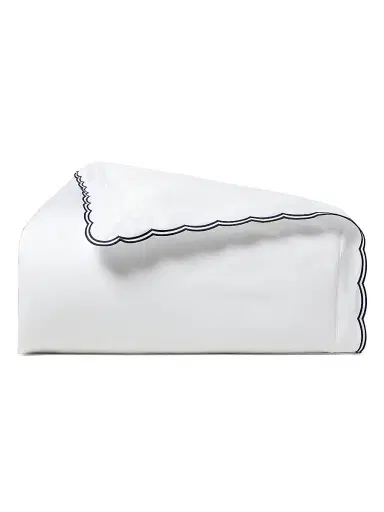 Ralph Lauren Malin Scallop Cotton Sateen Duvet Cover - Navy European | Thumbnail 10 Ralph Lauren Malin Scallop Cotton Sateen Duvet Cover - Navy European | Thumbnail 10
