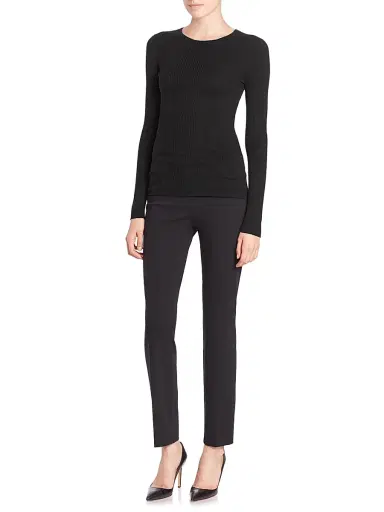Theory Women's Mirzi Refined Merino Wool Sweater | Thumbnail 2 Theory Women's Mirzi Refined Merino Wool Sweater | Thumbnail 2