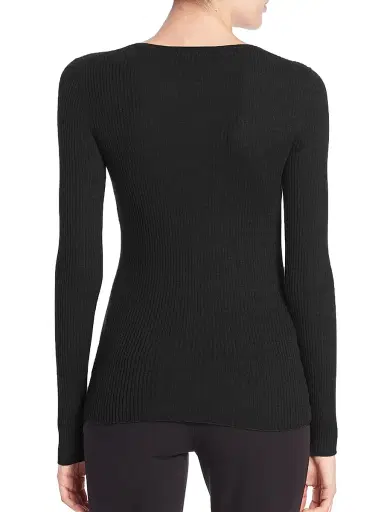 Theory Women's Mirzi Refined Merino Wool Sweater | Thumbnail 3 Theory Women's Mirzi Refined Merino Wool Sweater | Thumbnail 3