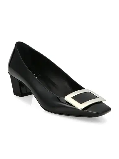 Roger Vivier Women's 45MM Patent Leather Pumps - Black - Size 12 | Thumbnail 2 Roger Vivier Women's 45MM Patent Leather Pumps - Black - Size 12 | Thumbnail 2
